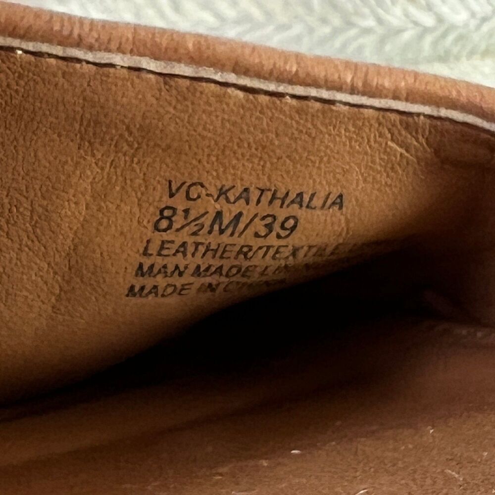 Vince Camuto Kathalia Flatform espadrille Brown Leather Sequin - Picture 5 of 7